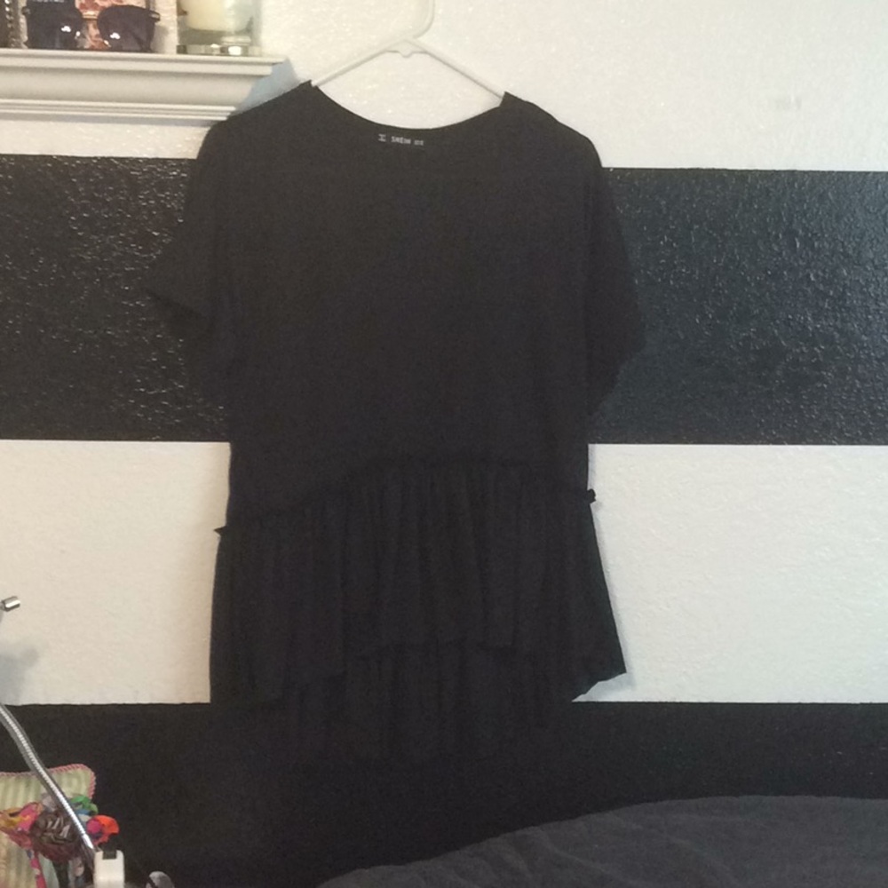 Black shein blouse